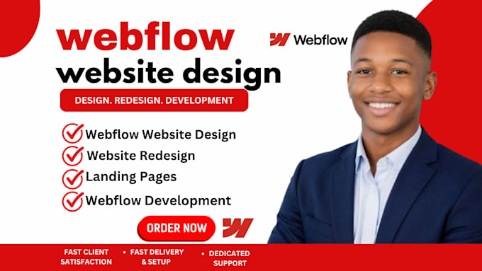 be your webflow developer for webflow website design