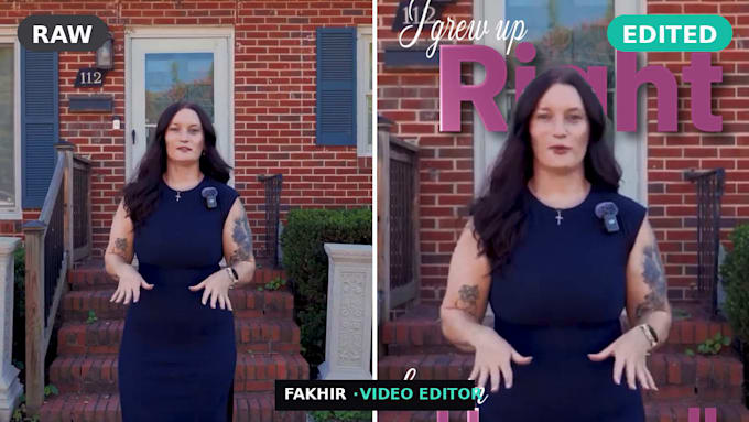 edit talking head reels for real estate agents
