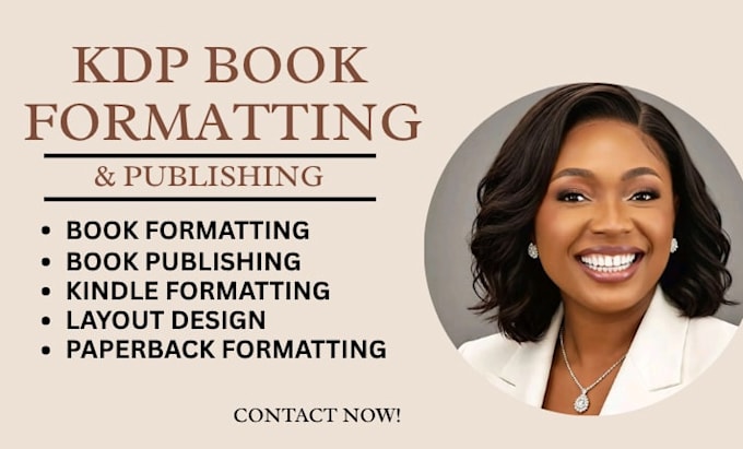 do amazon KDP book formatting, book layout design and book publishing