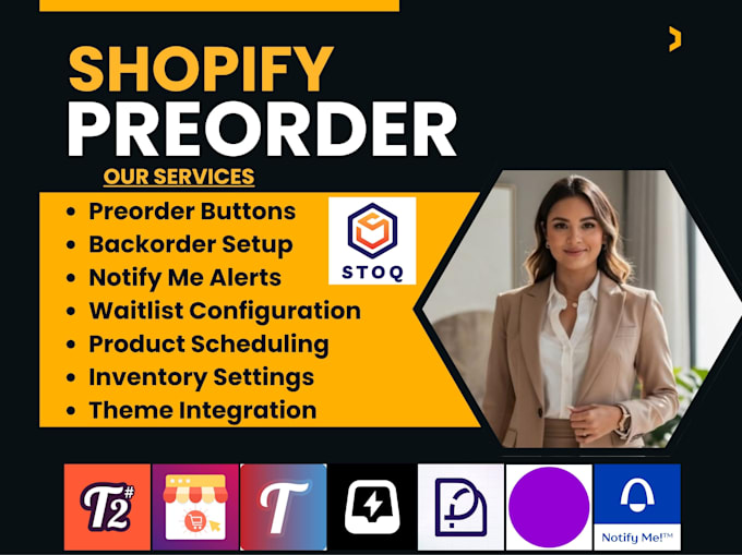 setup shopify preorder timesact globo essent preproduct purpledot notify stoq