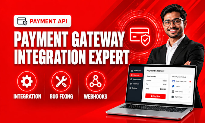 integrate any payment gateway into your website
