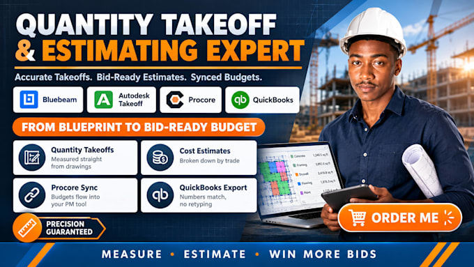 quantity takeoff and budget workflows autodesk bluebeam procore quickbooks stack