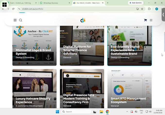 develop a modern custom coded website or wordpress site