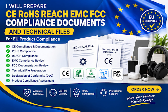 provide ce rohs reach compliance and technical documentation