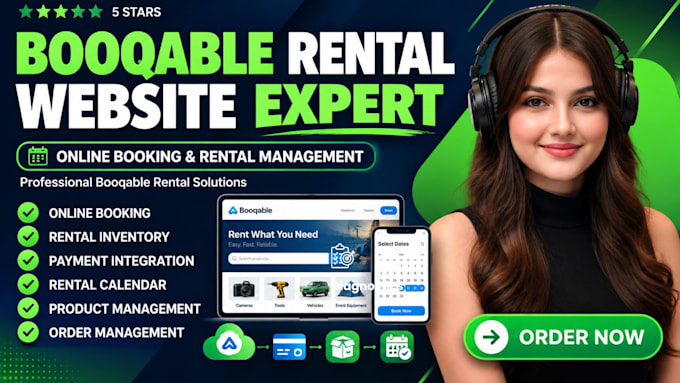 setup booqable rental website  online booking and inventory payment