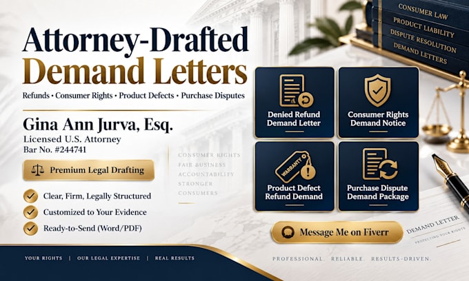 draft a consumer rights demand notice