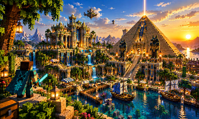 build minecraft maps worlds spawns server lobbies