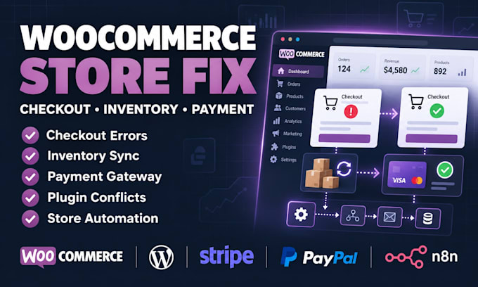 fix woocommerce checkout issues shopify  inventory sync payment gateway vormac