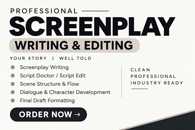 format your screenplay to industry standard