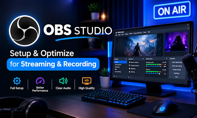 setup and optimize obs studio for streaming and recording