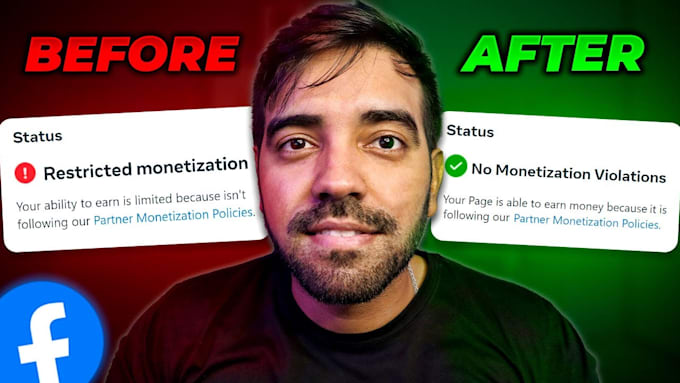 fix facebook page monetization, content monetization, payout and policy issue