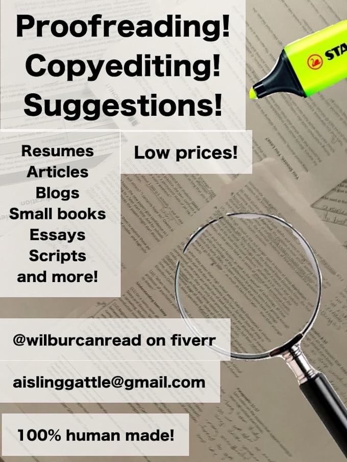 proofread your document for spelling and grammar errors