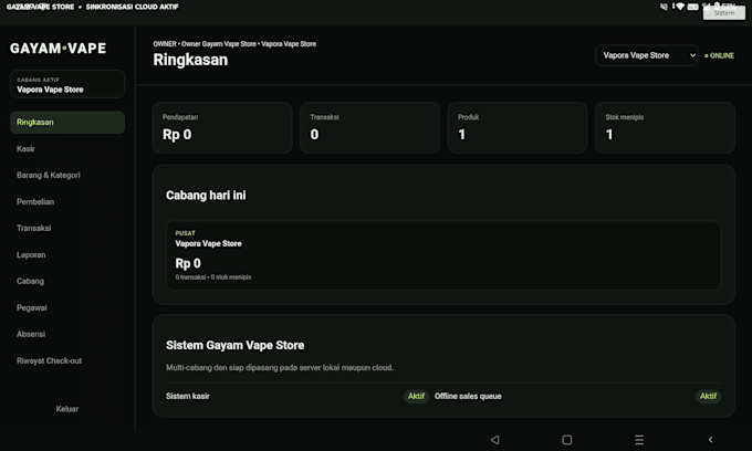 develop custom android pos app