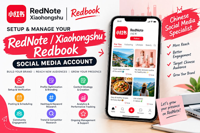 setup rednote xiaohongshu marketing, content strategy