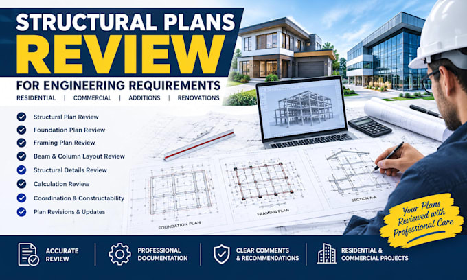 review your structural plans for engineering approval and seal