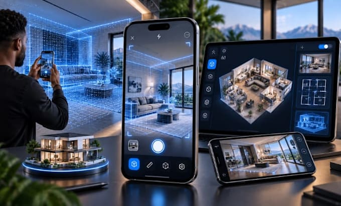 build augmented reality ar app or lidar scanner app for android and IOS in unity