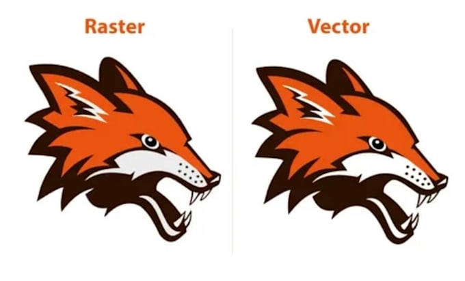 manually vector trace logo, redraw blurry image to vector file in illustrator