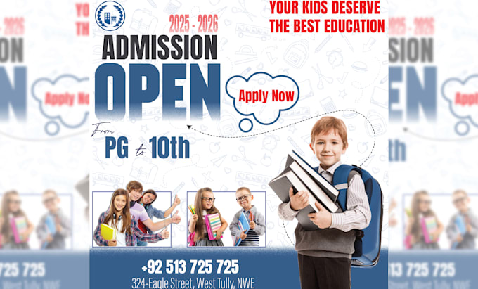 educational activity and school ads design