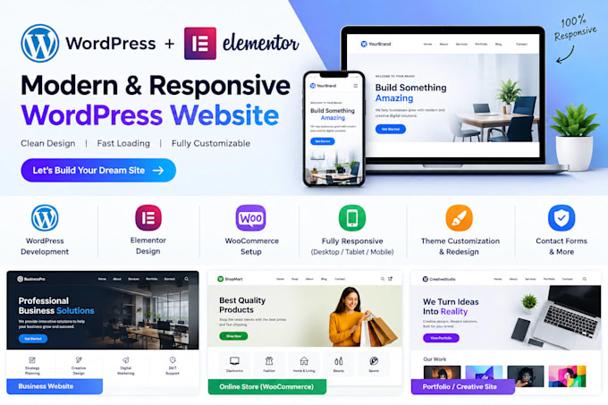 wordpress expert , elementor , woocommerce specialist