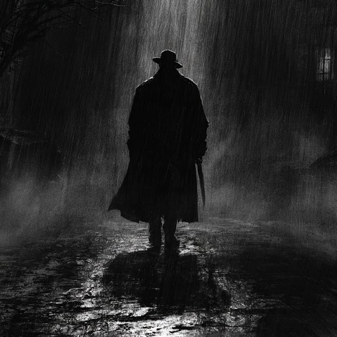 create a horror or noir comic cover or pin up for you