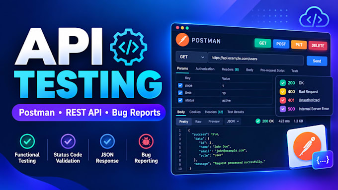 do professional API testing using postman and write detailed test reports