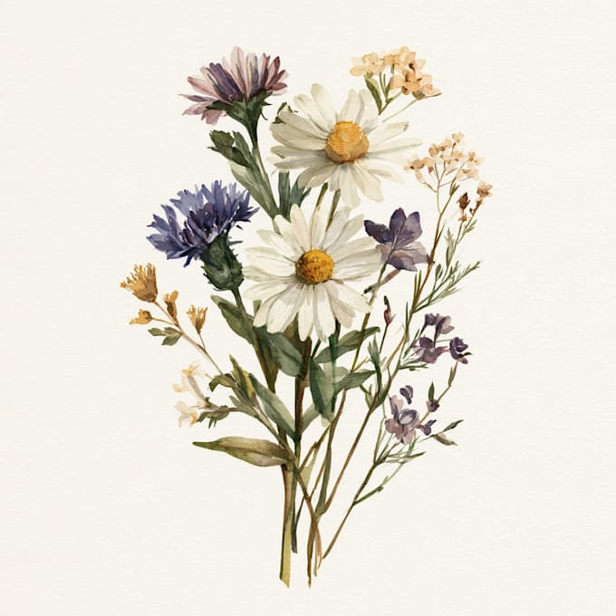flower line art illustration
