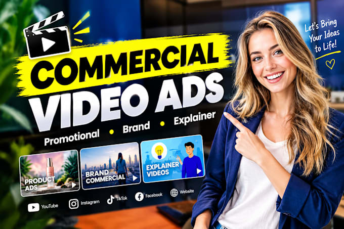 authentic create commercial video ads, promotional or explainer videos ads