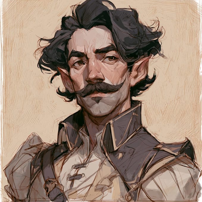 draw your dnd art or ttrpg character design or illustration