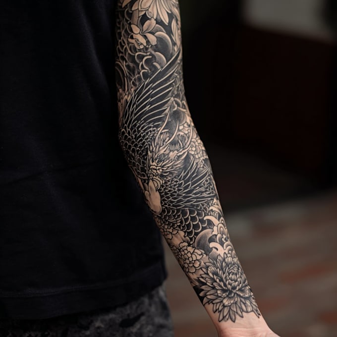make your dream full sleeve tattoo art