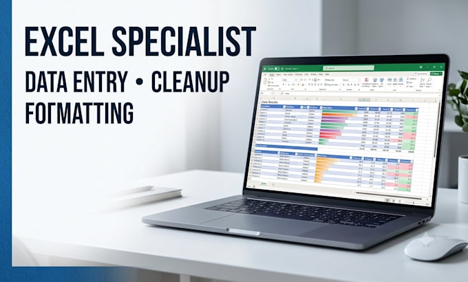 do excel data entry, formatting, cleanup and spreadsheet management