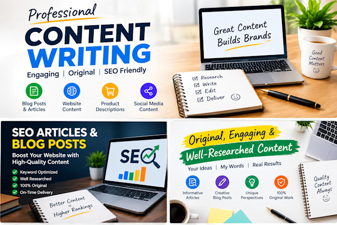 write engaging and SEO friendly articles and blog posts
