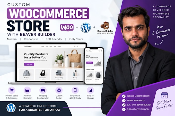 build a custom woocommerce store with beaver builder