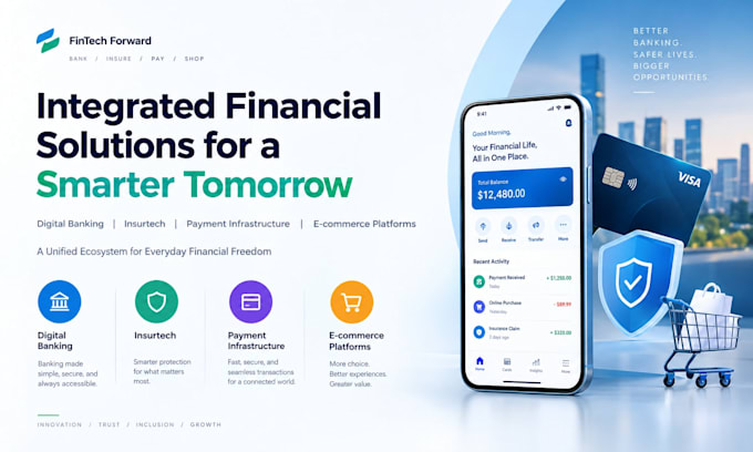 digital banking insurtech payment infrastructure ecommerce platforms pitch deck