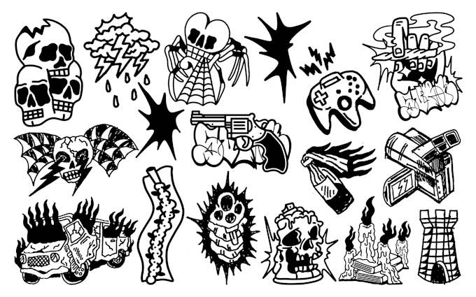 create weird illustrations for anything you need
