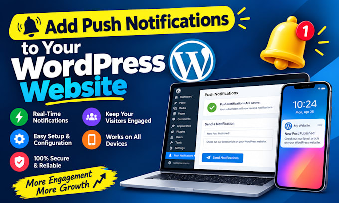 add push notifications to your wordpress website