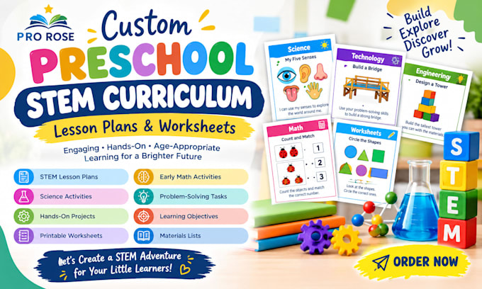 create custom preschool stem curriculum lesson plans and worksheets