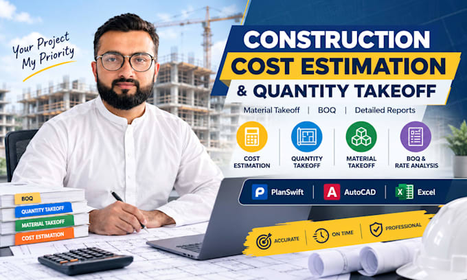 do accurate construction cost estimation, quantity takeoff and material takeoff