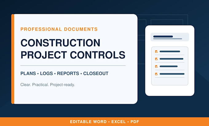 create professional construction project management documents