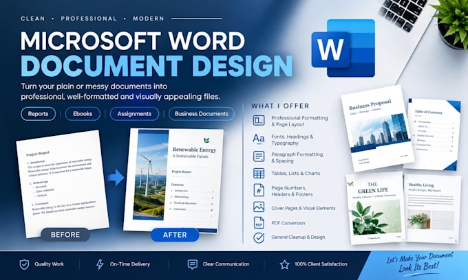 format and design your word document