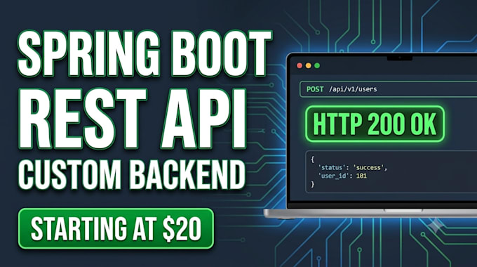 develop java spring boot rest API and microservices with docker AWS