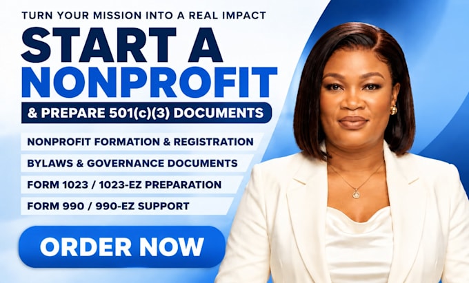 help you start a nonprofit and prepare 501c3 formation documents
