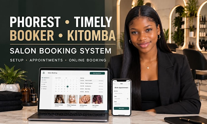 setup phorest timely booker kitomba salon booking website spa booking system
