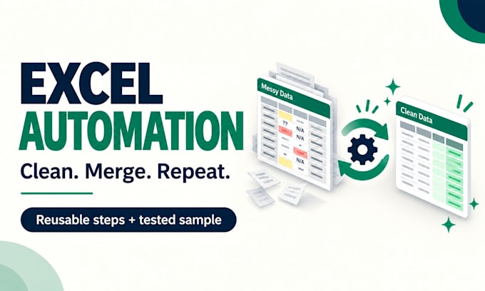 automate excel data cleanup merging and spreadsheet tasks