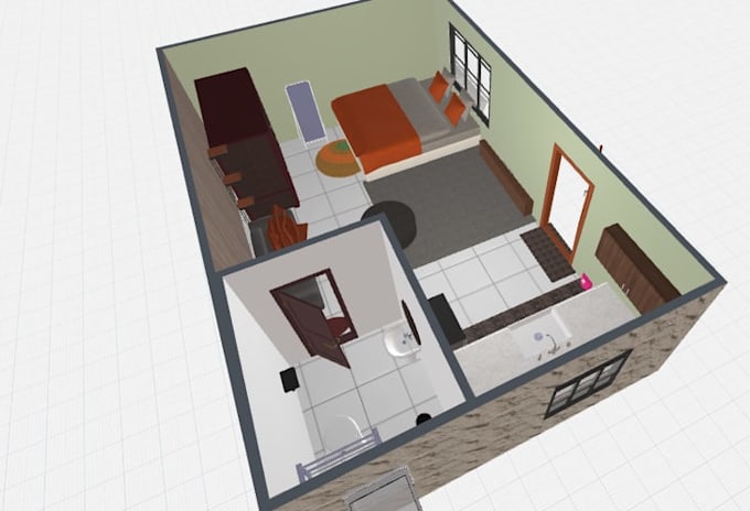 do 3d interior design and 2d 3d floor plan layout
