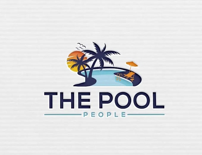 design excellent pool logo