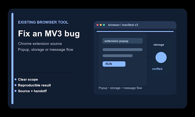fix chrome extension bugs and manifest v3 issues
