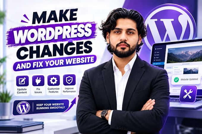 make wordpress changes and fix your website
