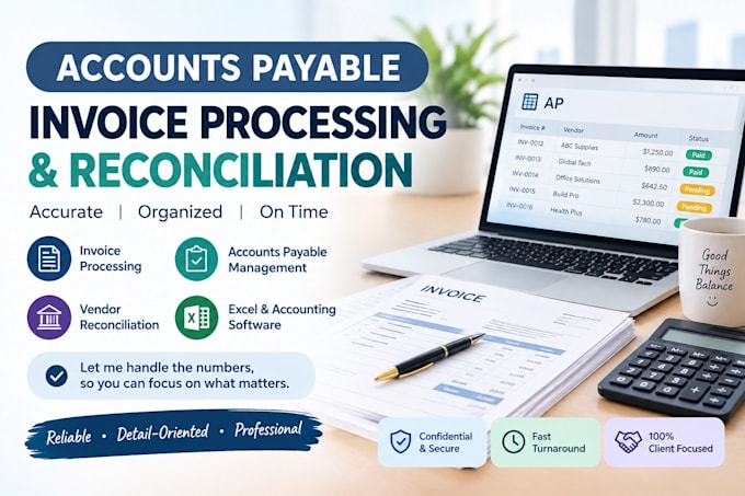 do accounts payable, invoice processing and reconciliation
