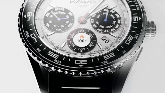 create 3d watch animation product ads 3d product animation