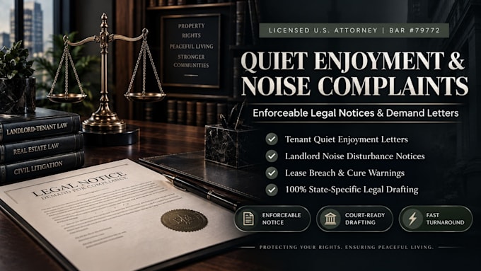 draft a landlord complaint for persistent noise disturbance